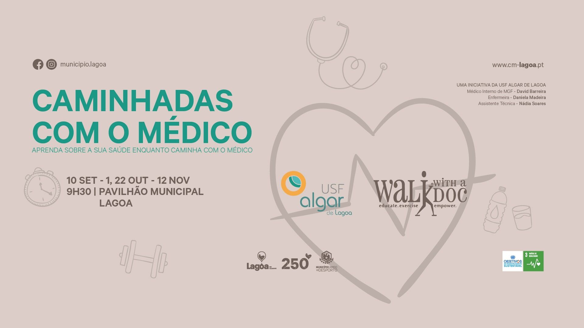 caminhadas com o medico